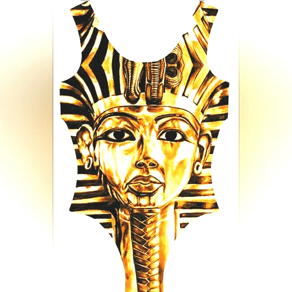 NEW Women 1Piece KMT Egyptian Swimsuit Swimwear! King Tut Ethnic Cultural Tribal